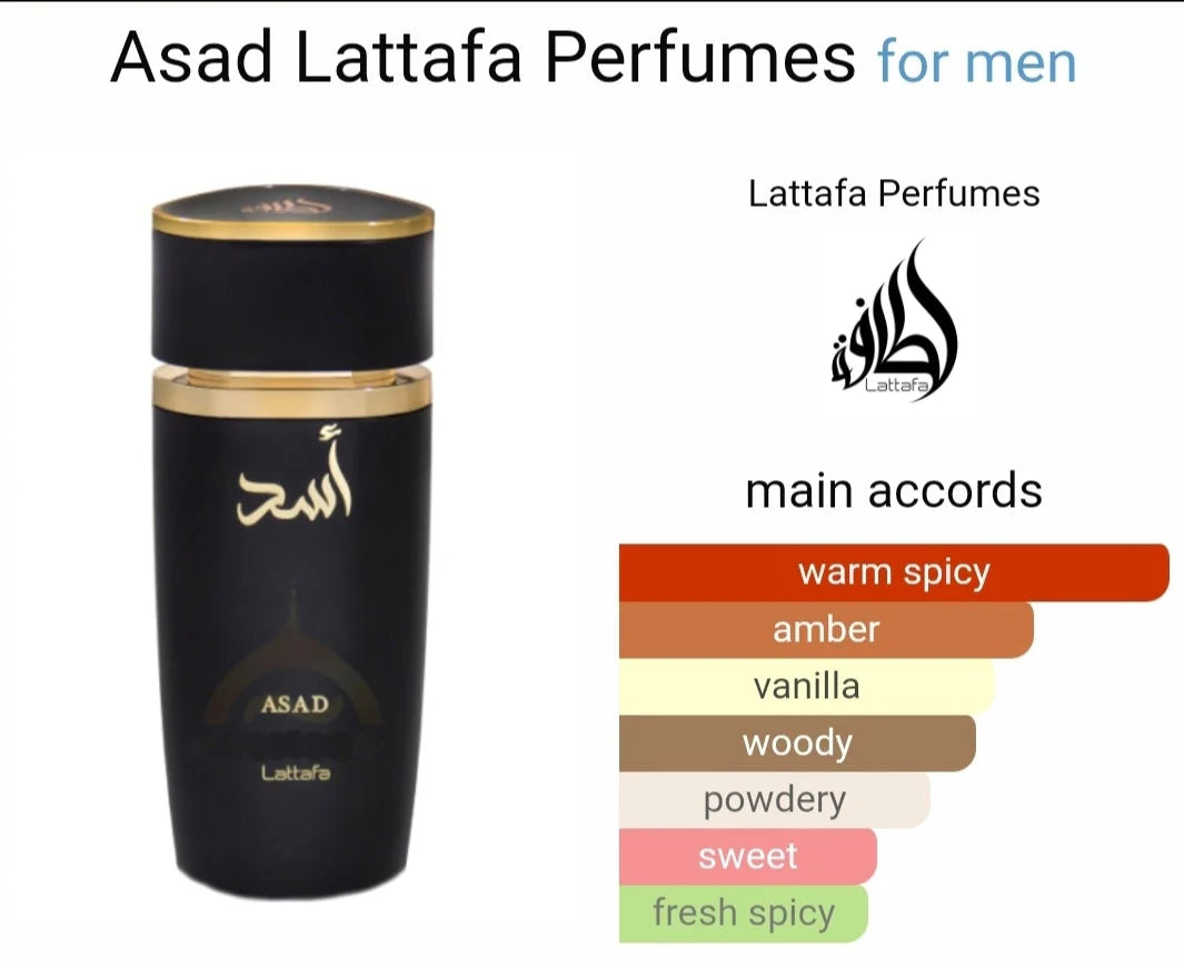 Dubai Fragrances Lattafa Perfumes Asad