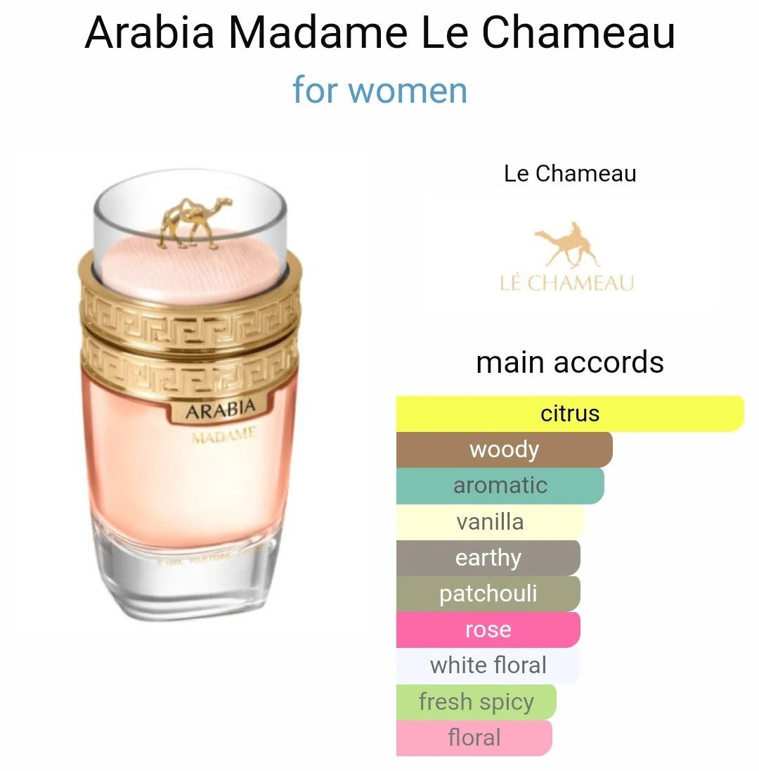 Dubai Fragrances Le Chameu Arabia Madame Pour Femme