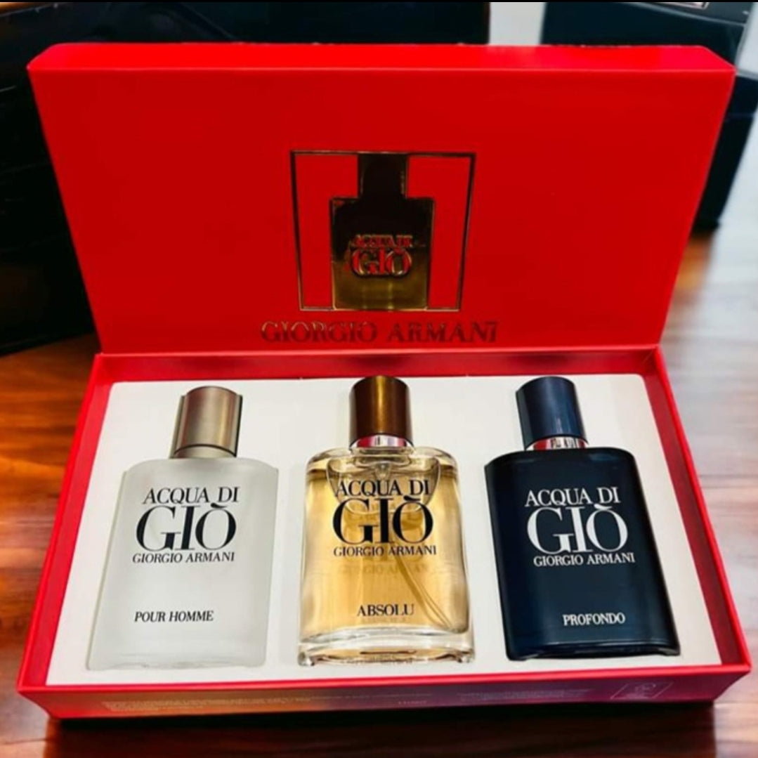 Giorgio Armani Acqua Di Gio (3 x 30ml) Mini Gift Set – Urban Scents
