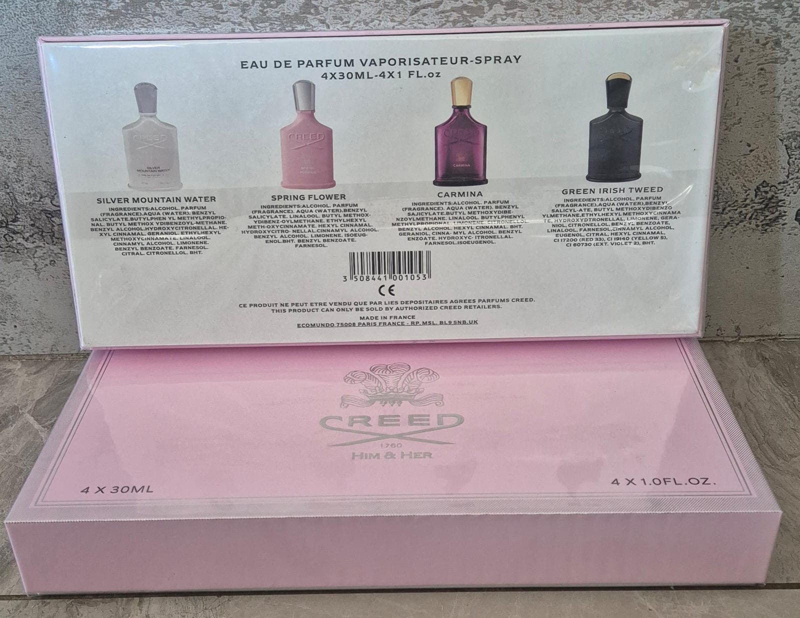 His & Hers Combo Creed Set (4 x 30ml) (2 x Men & 2 x Ladies)