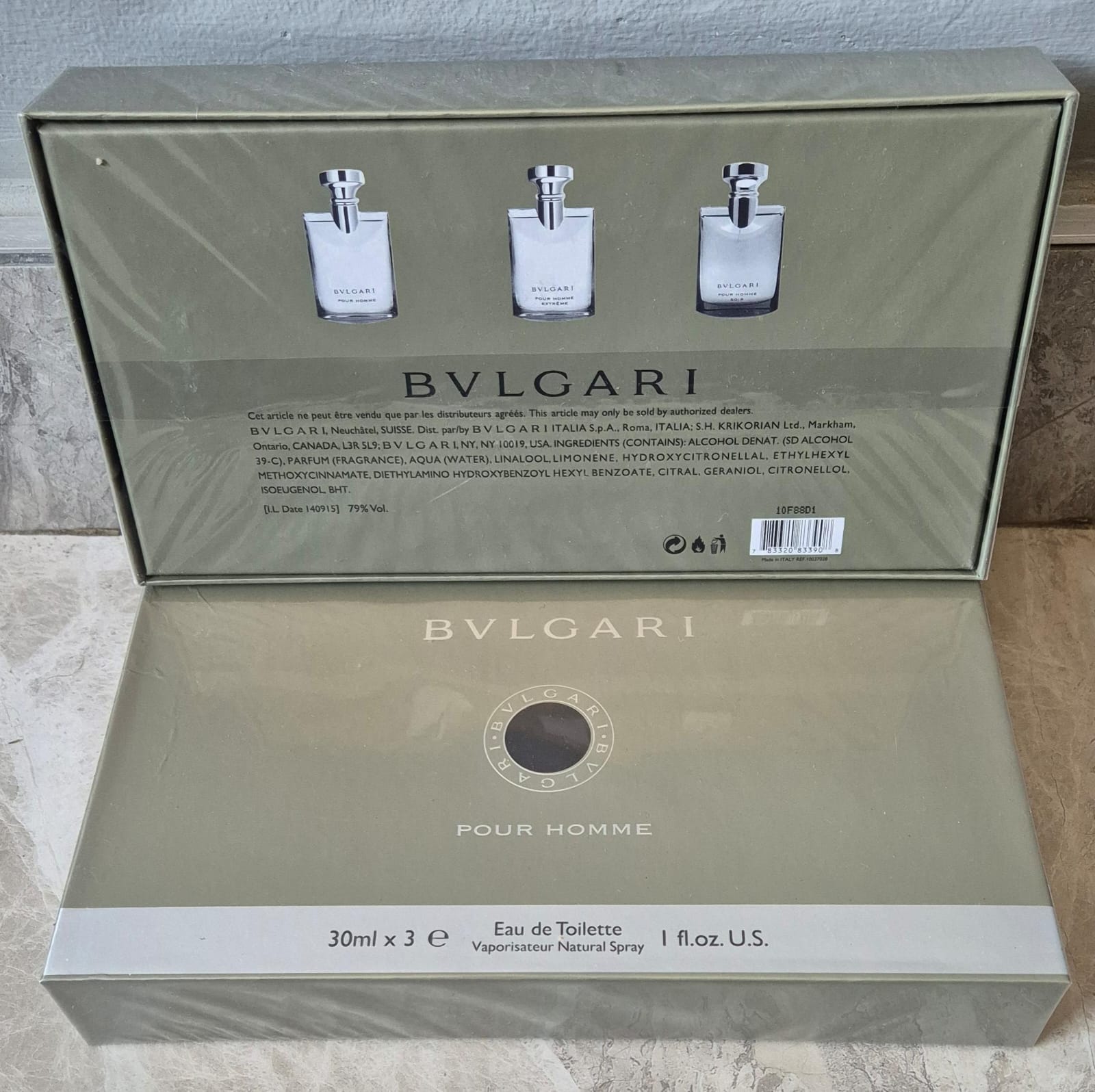 Bvlgari Pour Homme Set (3 x 30ml)