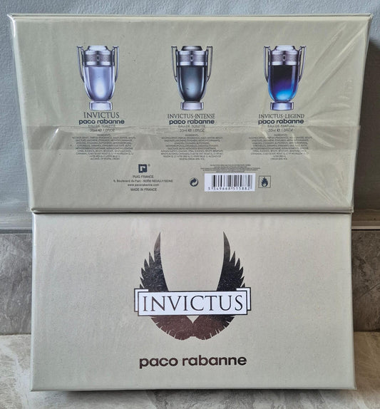 Paco Rabanne Invictus (3 x 30ml) Gift Set